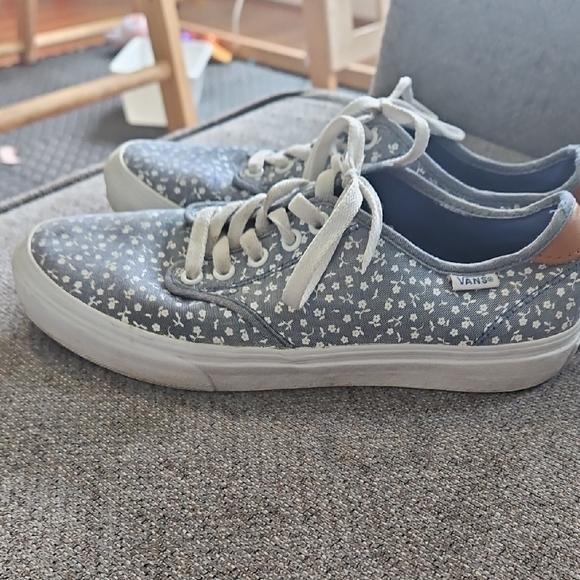 Vans EUC Floral Denim Womens Sneakers with White Laces • Size 8 - Picture 4 of 16